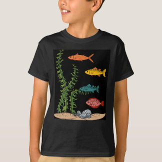 Färgflytande akvarium (Aquarium Fish Animal Motifs T Shirt