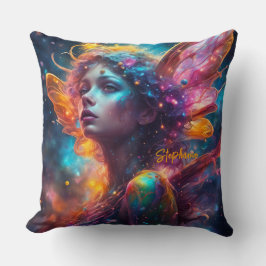 Färgflytande Fantasy Fairy Kudde