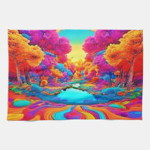 Färgflytande Fantasy liggande