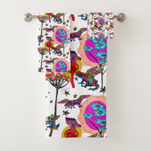 Färgflytande froger