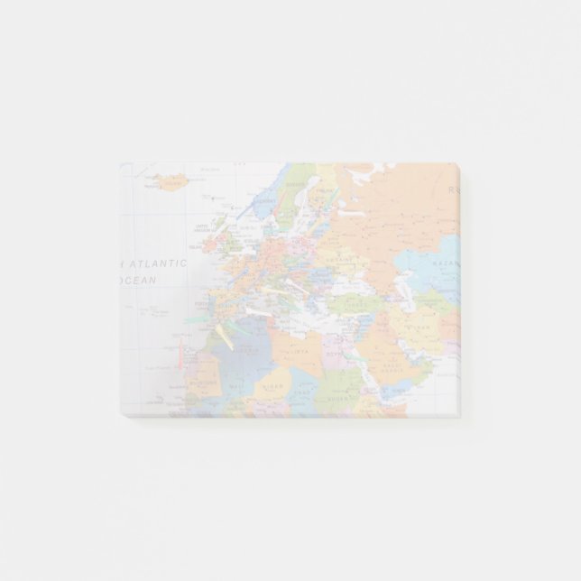 Färgförande Karta Post-it Block (Framsida)