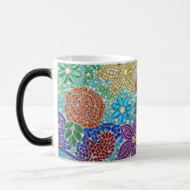 Färgföränderlig modern mosaikdesign keramisk mugg