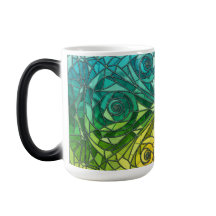 Färgföränderlig modern mosaikdesignmugg