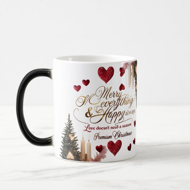 Färgföränderlig mugg – Premium julpresent (Vänster)