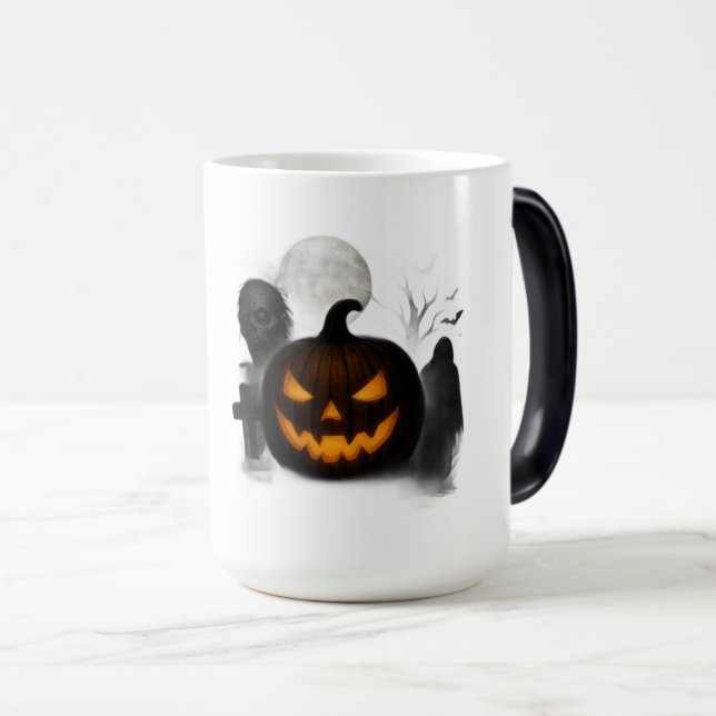 Färgförändrande Halloween-mugg Magisk Mugg (Framsida höger)
