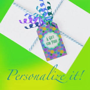 Färgformad Personlig för popkonst Presentetikett
