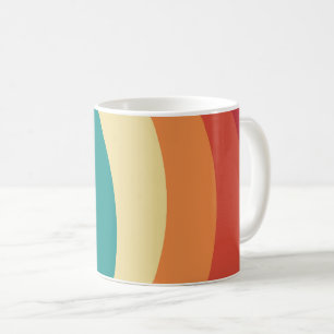Färgformad stil kurvor kaffemugg