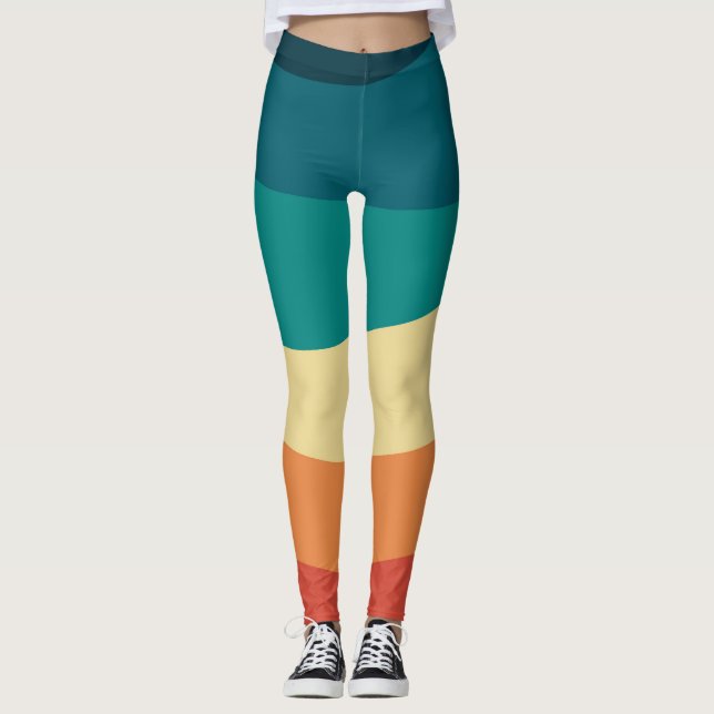 Färgformad stil kurvor leggings (Framsida)