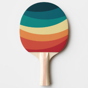 Färgformad stil kurvor pingisracket