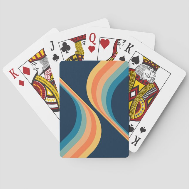 Färgformad stil vingar casinokort (Baksidan)