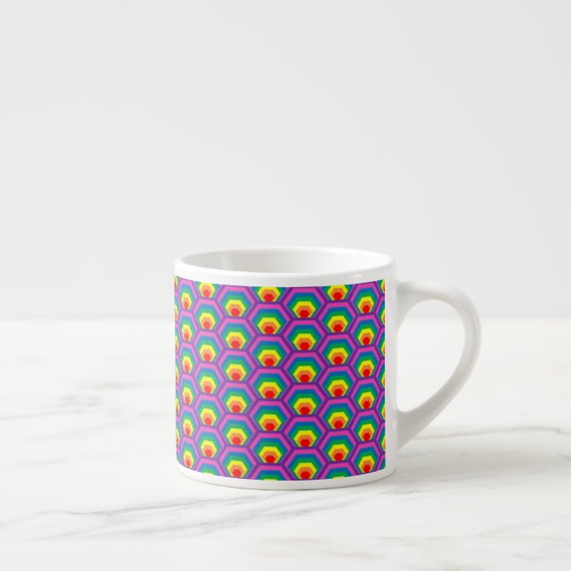 Färgformer av abstrakt espressomugg (Höger)
