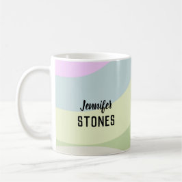 Färgformer av abstrakt kaffemugg