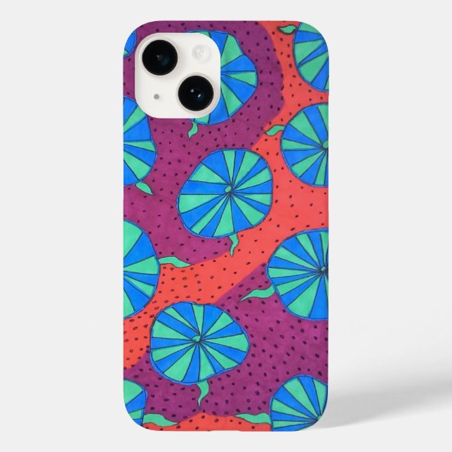 Färgformer för Abstrakt iphone case (Baksida)