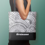 Färgformer för modern Abstrakt - BW Tygkasse<br><div class="desc">Abstrakt svartvit bild mönster - Om bilden fortfarande behöver justeras klickar du på Anpassa den här knappen. Detta kommer att föra dig till ett designområde där du kan flytta runt sak och till och med byta typsnitt eller färg.</div>