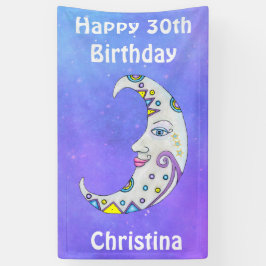 Färgformer för vit halvmånsfärgen Måne Ansikte i A