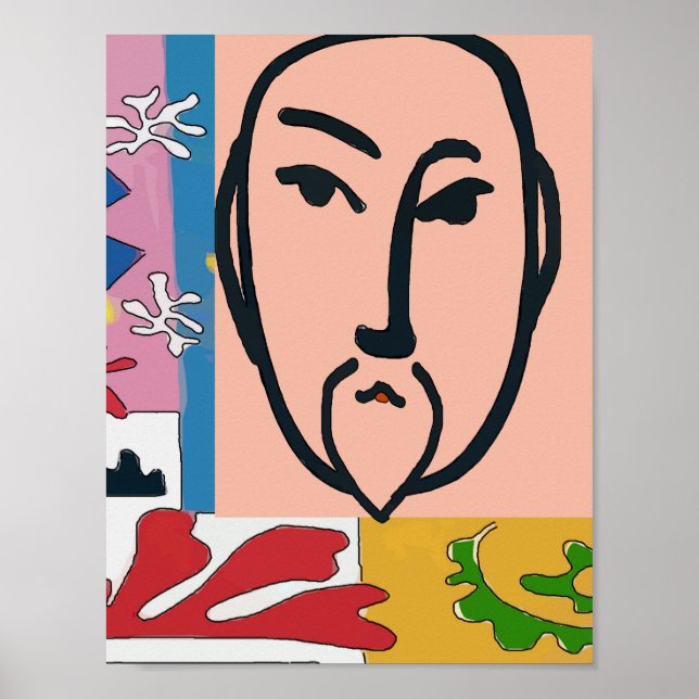 Färgformer Matisse Stil Poster (Framsidan)