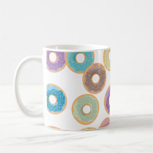 Färgformiga Donuts & Sprinkles Mönster Kaffemugg