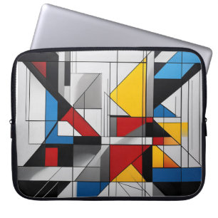 Färgformigt geometrikaos laptop fodral