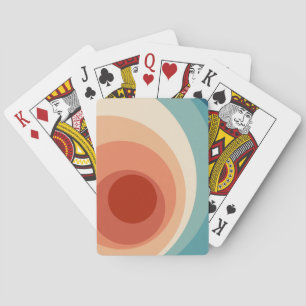 Färgformigt stil-cirklar casinokort