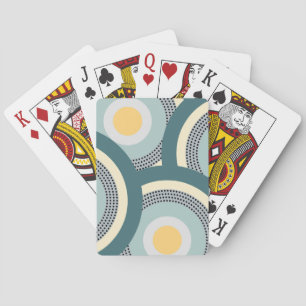 Färgformningskretsar och polka dots dekoration casinokort