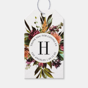 Färgfoto med Vår färgat Bröllop Presentetikett