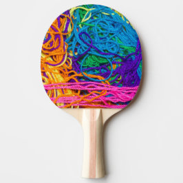 Färgfotografi av korchet Knitting Photography Pingisracket