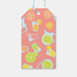 FÄRGFRUKT SLICES & PITCHERS OF JUICE PRESENTETIKETT