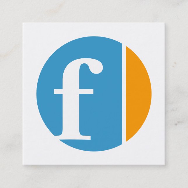 färgfruktdryck cirklar fyrkantigt visitkort (Framsida)