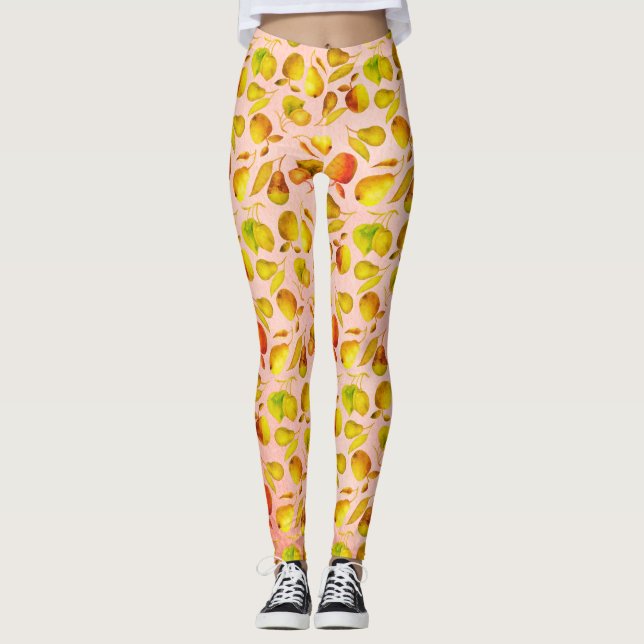 Färgfrukter mönster leggings (Framsida)