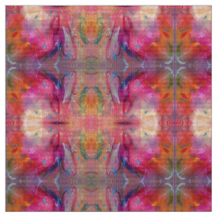 FÄRGFUL ROSA FUCHSIA BLUE ABSTRAKT TYG
