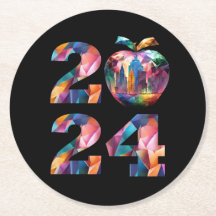 Färgfull-2024 Nya år Party-