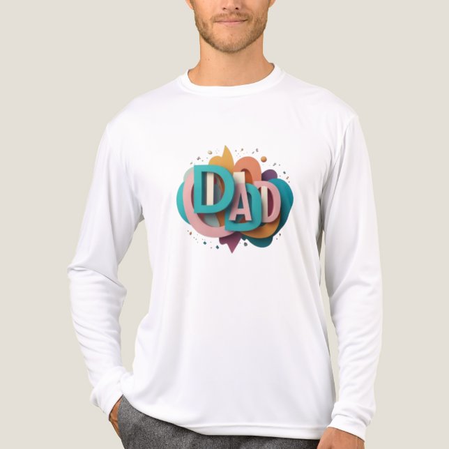 Färgfull 3D-grafikdesign "PAPPA" | Manar T Shirt (Framsida)