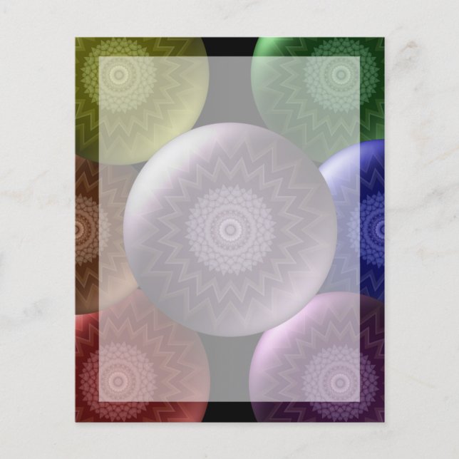 Färgfull 7 Chakra Flyer (Framsidan)