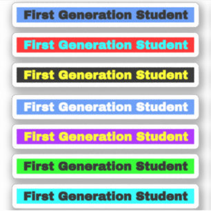 Färgfull 7-pack första Generation Student Klistermärken