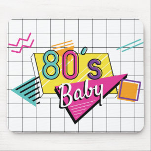 Färgfull 80:s Baby Musmatta