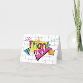 Färgfull 80:s Party Tack Kort