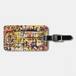 Färgfull Abstrakt Bagagebricka