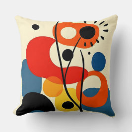 Färgfull abstrakt design kudde