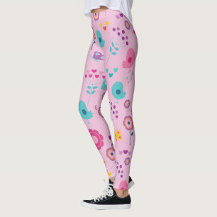 Färgfull abstrakt design leggings