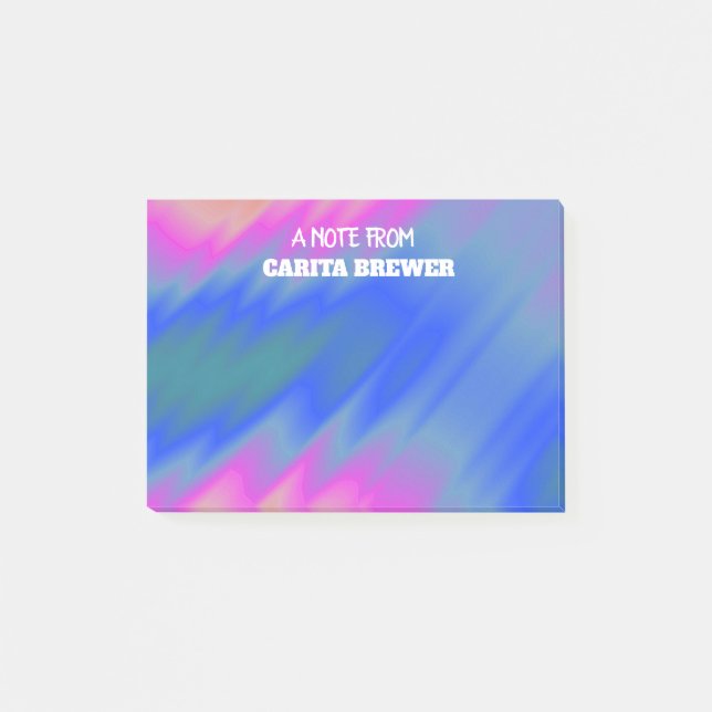 Färgfull Abstrakt efter det att anteckningar har s Post-it Block (Framsida)