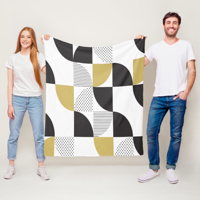 Färgfull Abstrakt Fleecefilt (På plats)