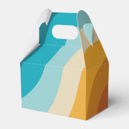 Färgfull Abstrakt för retro Rainbow Vågar Presentaskar