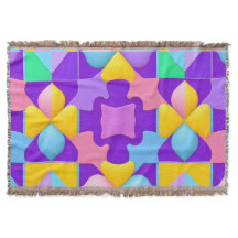 Färgfull Abstrakt Geometric Mönster