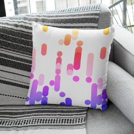 Färgfull Abstrakt Geometric Mönster Kudde