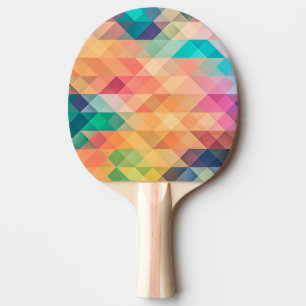 Färgfull Abstrakt Geometric Mönster Pingisracket