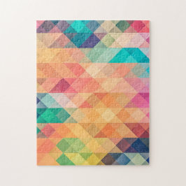 Färgfull Abstrakt Geometric Mönster Pussel