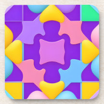 Färgfull Abstrakt Geometric Mönster