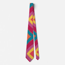 Färgfull Abstrakt Groovy Neck Tie Slips