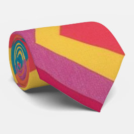 Färgfull Abstrakt Groovy Neck Tie Slips