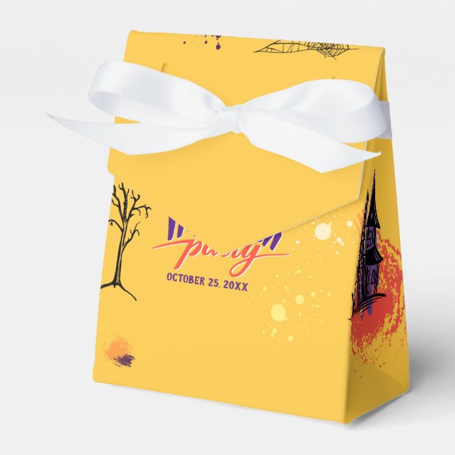 Färgfull Abstrakt Halloween fest Presentaskar (Framsidan Sidan)